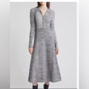 Treasure & Bond Heather Gray Long Sleeve Dress
